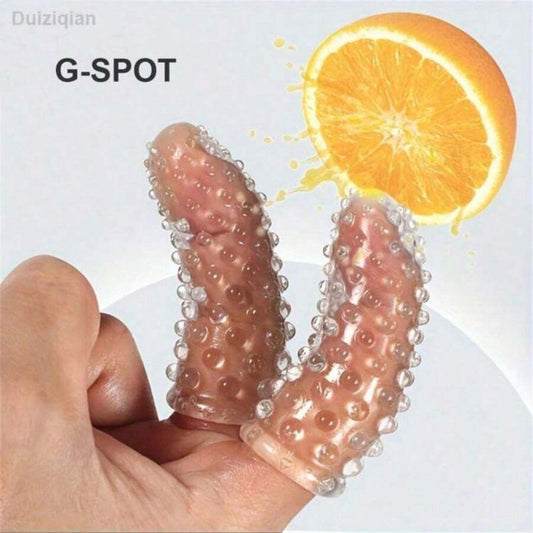 2pairs Duiziqian Finger Sleeve G-Spot Clitoris Stimulation Massager