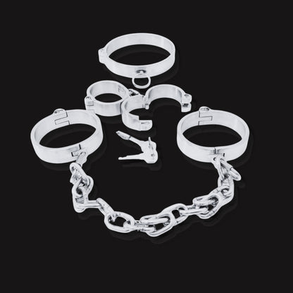 LacyNaughty™ Eclipse Stainless Steel Cuffs