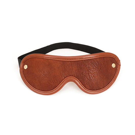 LacyNaughty™ Brown Leather Eye mask